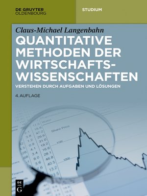 cover image of Quantitative Methoden der Wirtschaftswissenschaften